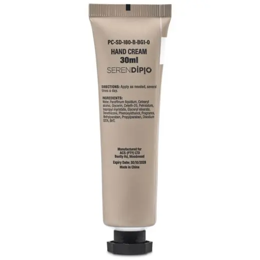 Serendipio Serenique Hand Cream Back